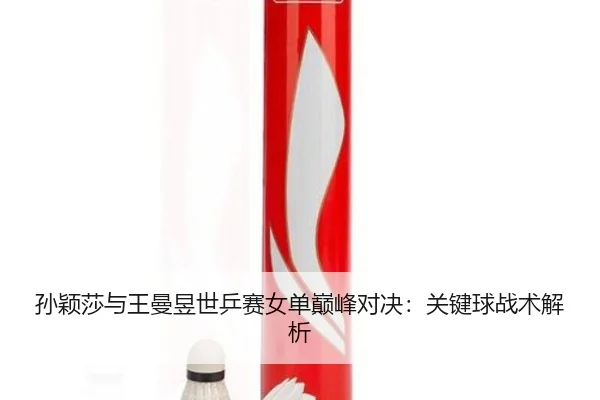 孙颖莎与王曼昱世乒赛女单巅峰对决：关键球战术解析